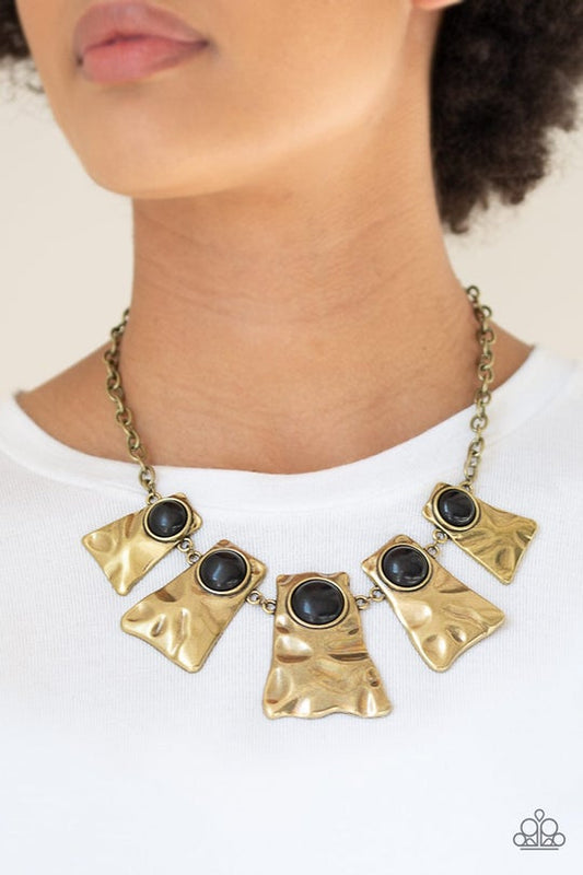 Cougar Brass Necklace Paparazzi N0055