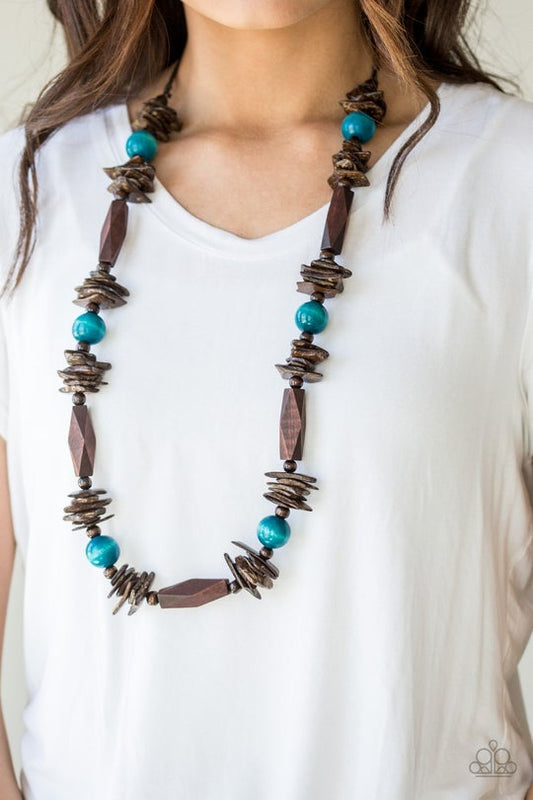 Cozumel Coast Blue Necklace Paparazzi N0088