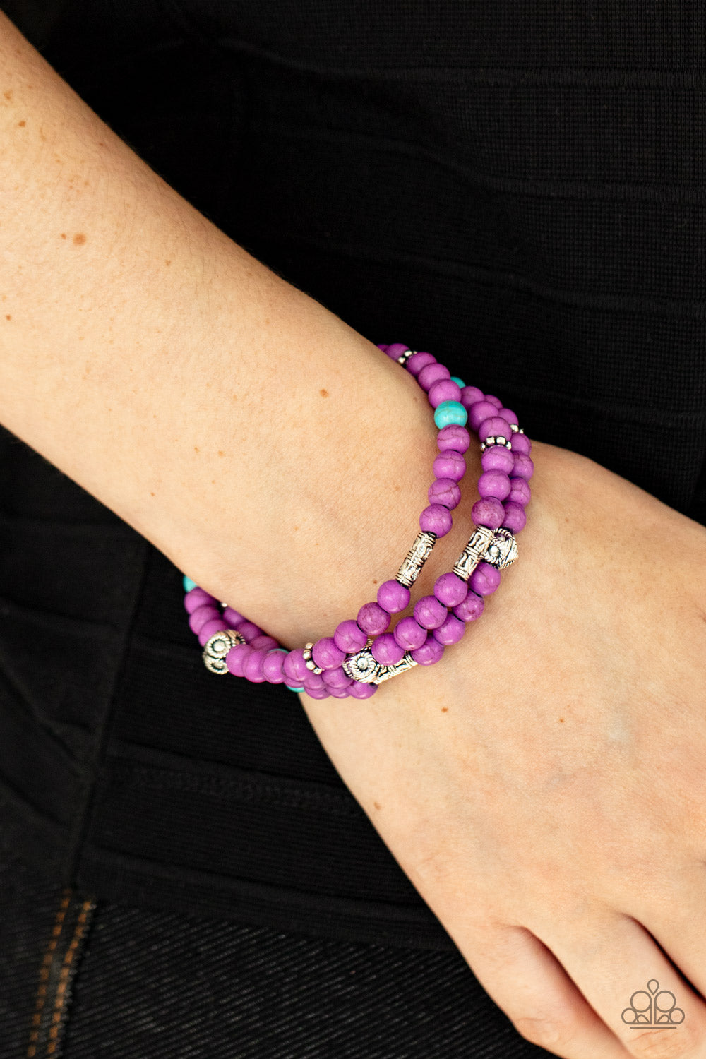 Desert Decorum Purple and Turquoise Bracelet B0181