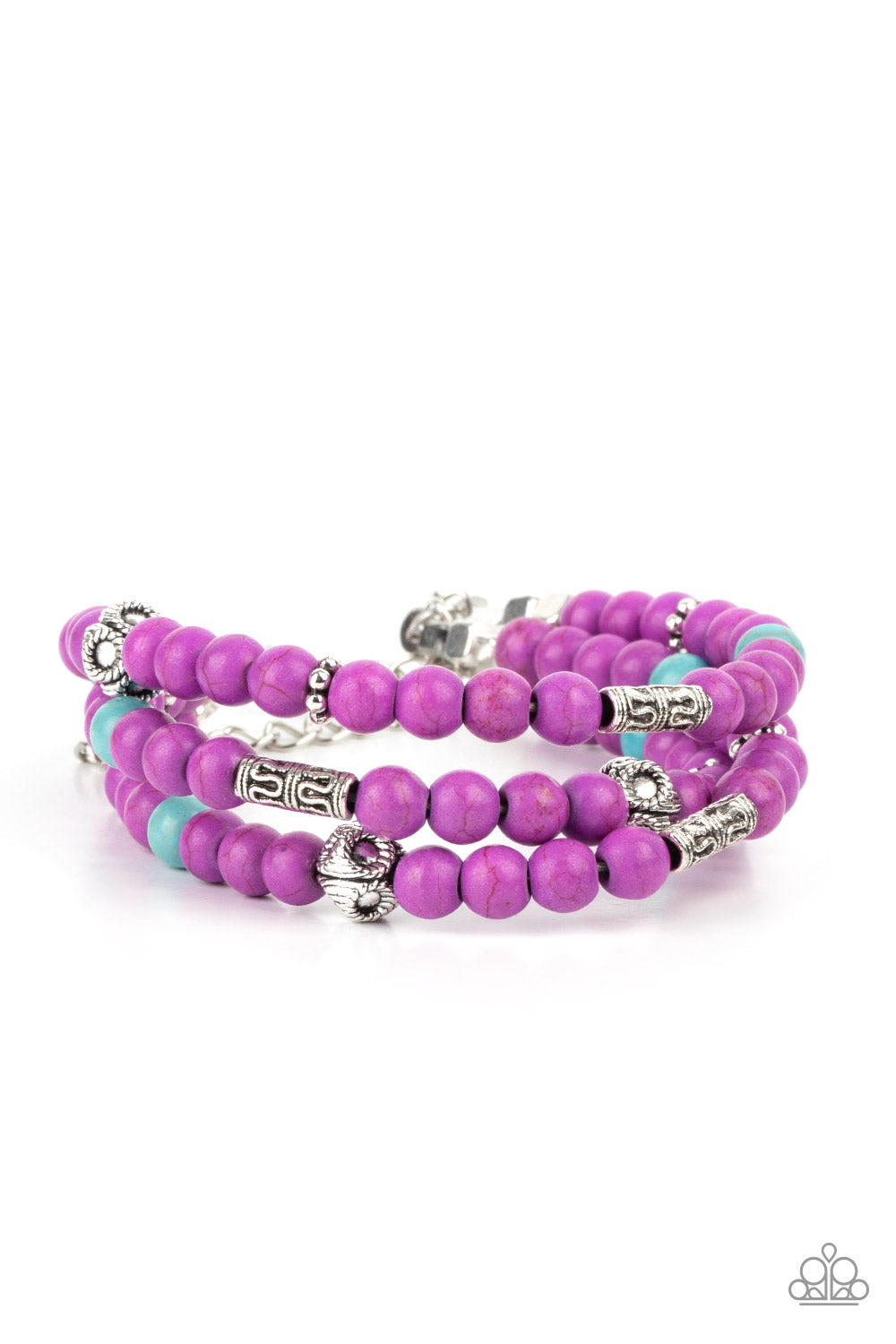 Desert Decorum Purple and Turquoise Bracelet B0181