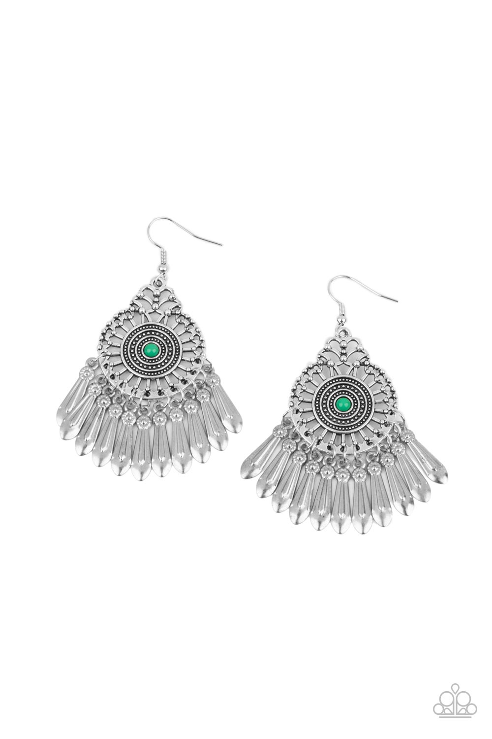 Dream A Little Dreamcatcher Green Earring Paparazzi E0070