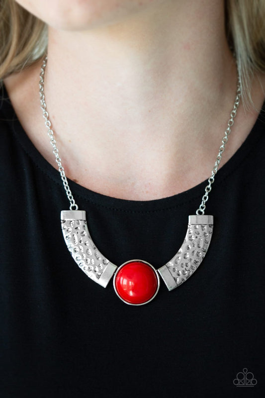 Egyptian Spell Red Necklace Paparazzi N0001