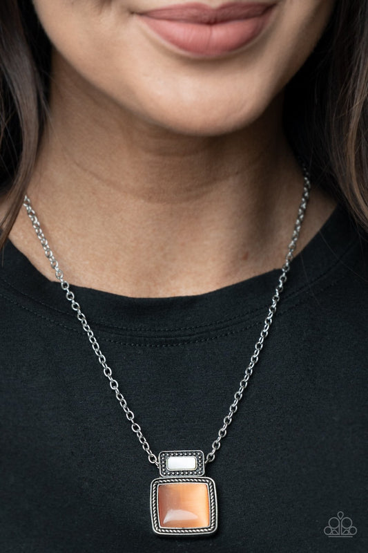 Ethereally Elemental Orange Necklace Paparazzi N0266