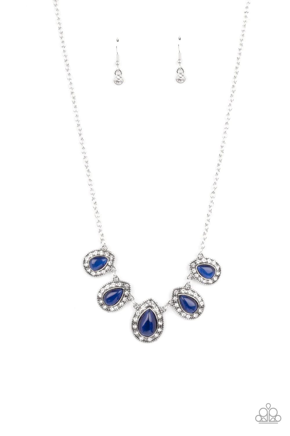 Everlasting Enchantment - Blue Cat's Eye Stone Necklace Paparazzi N0970