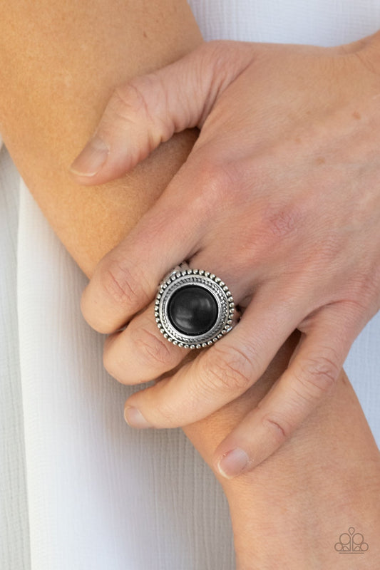 Evolutionary Essence Black Santa Fe Style Ring Paparazzi R0074