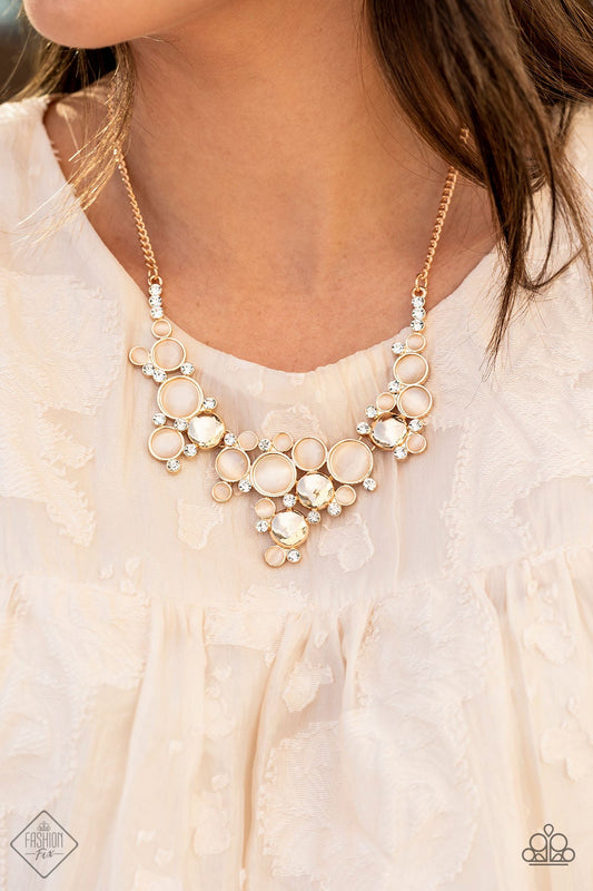 Fairytale Affair - Gold Necklace Paparazzi N0511