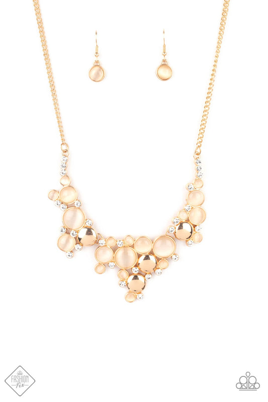 Fairytale Affair - Gold Necklace Paparazzi N0511