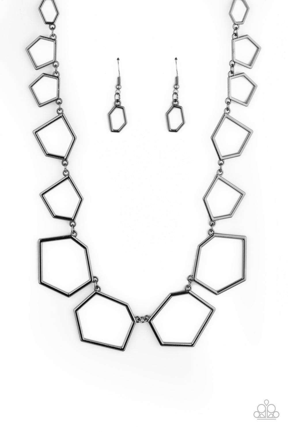 Full Frame Fashion Black Necklace Paparazzi N0236