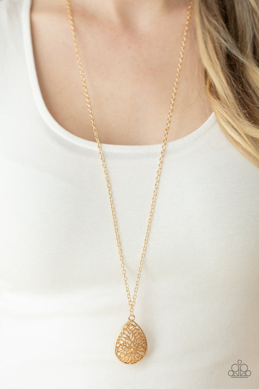 Garden Estate Gold Necklace Paparazzi N0281