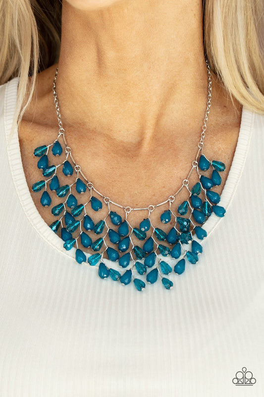 Garden Fairytale Blue Necklace Paparazzi  N0370