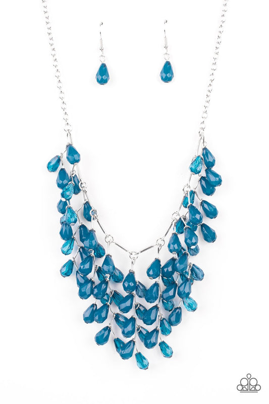 Garden Fairytale Blue Necklace Paparazzi  N0370