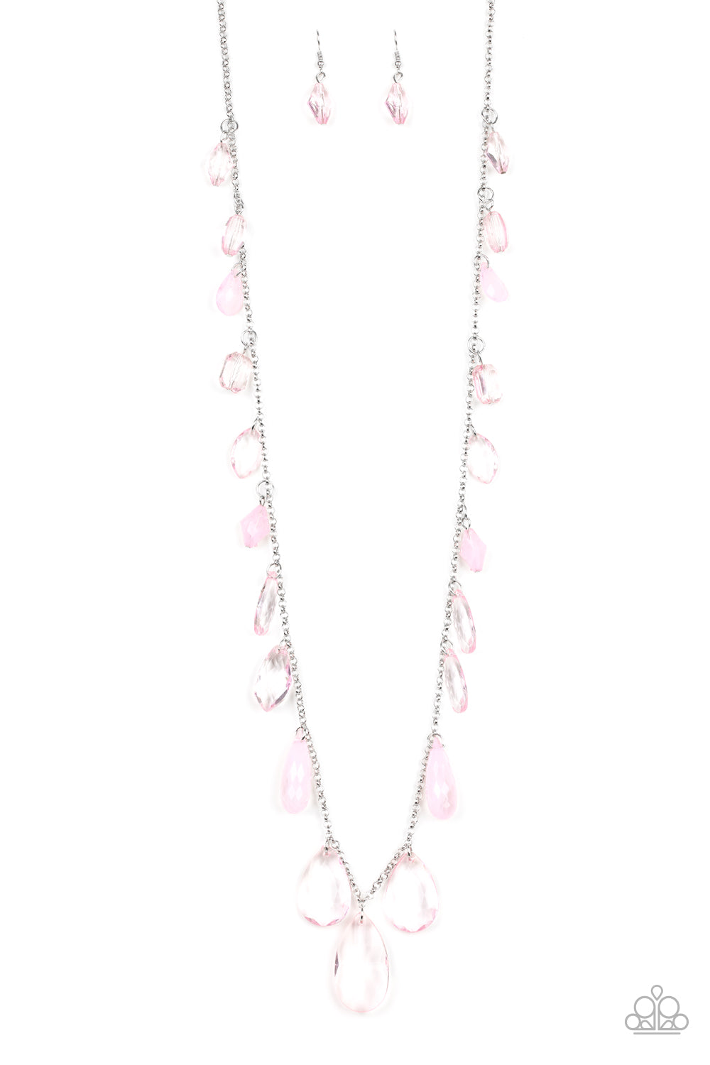 Glow and Steady Wins The Race Pink Necklace Paparazzi N0070