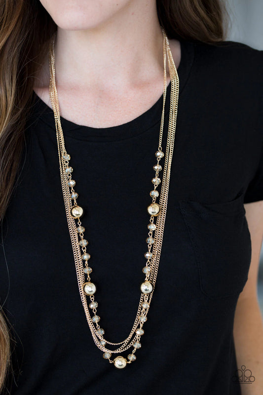 High Standards Gold Chains Necklace Paparazzi N0044