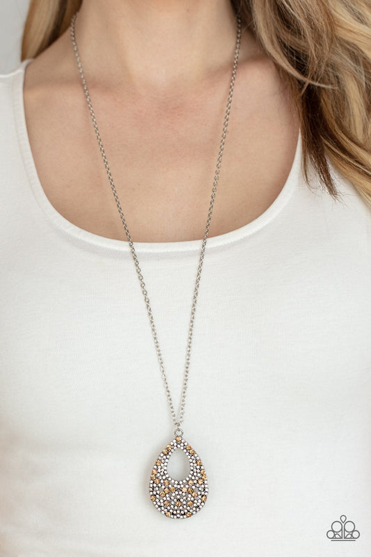 High Society Stargazing Brown Necklace Paparazzi N0201