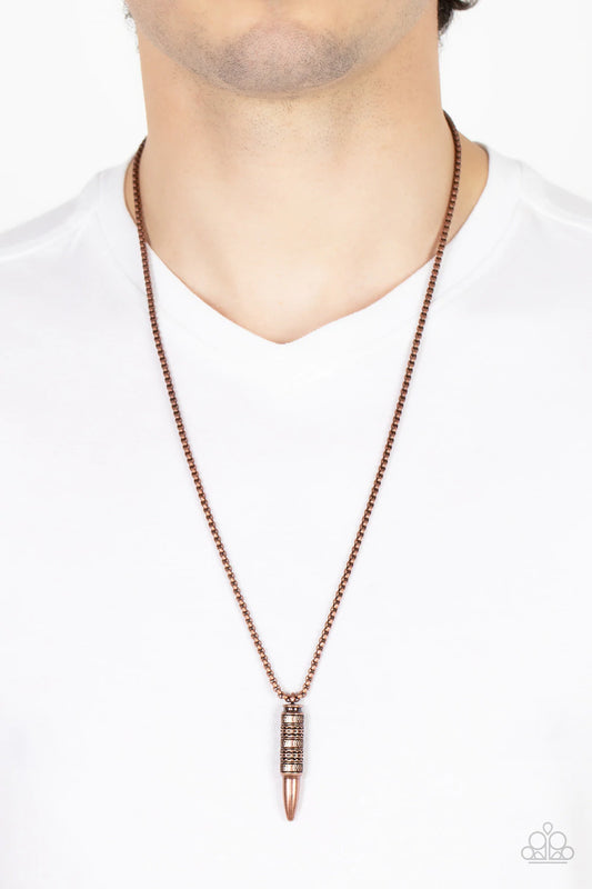 Highland Hunter Copper Urban Necklace Paparazzi N0884