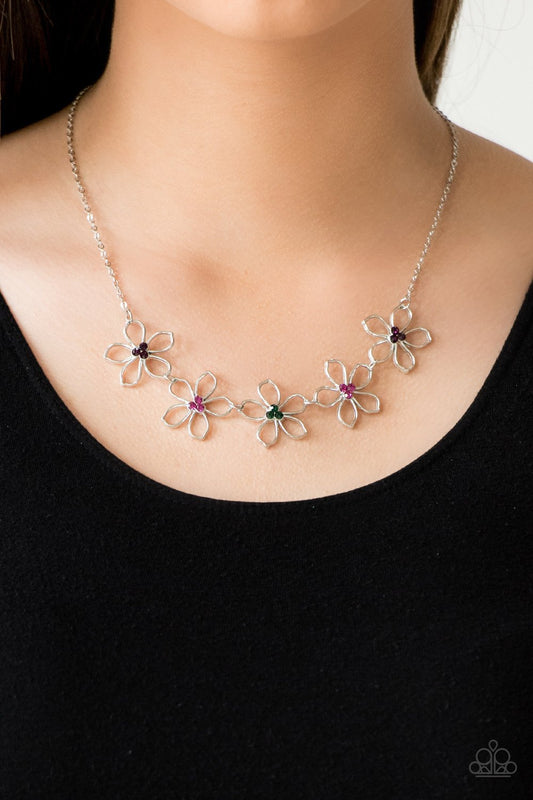 Hoppin Hibiscus Multi Necklace Paparazzi N0288