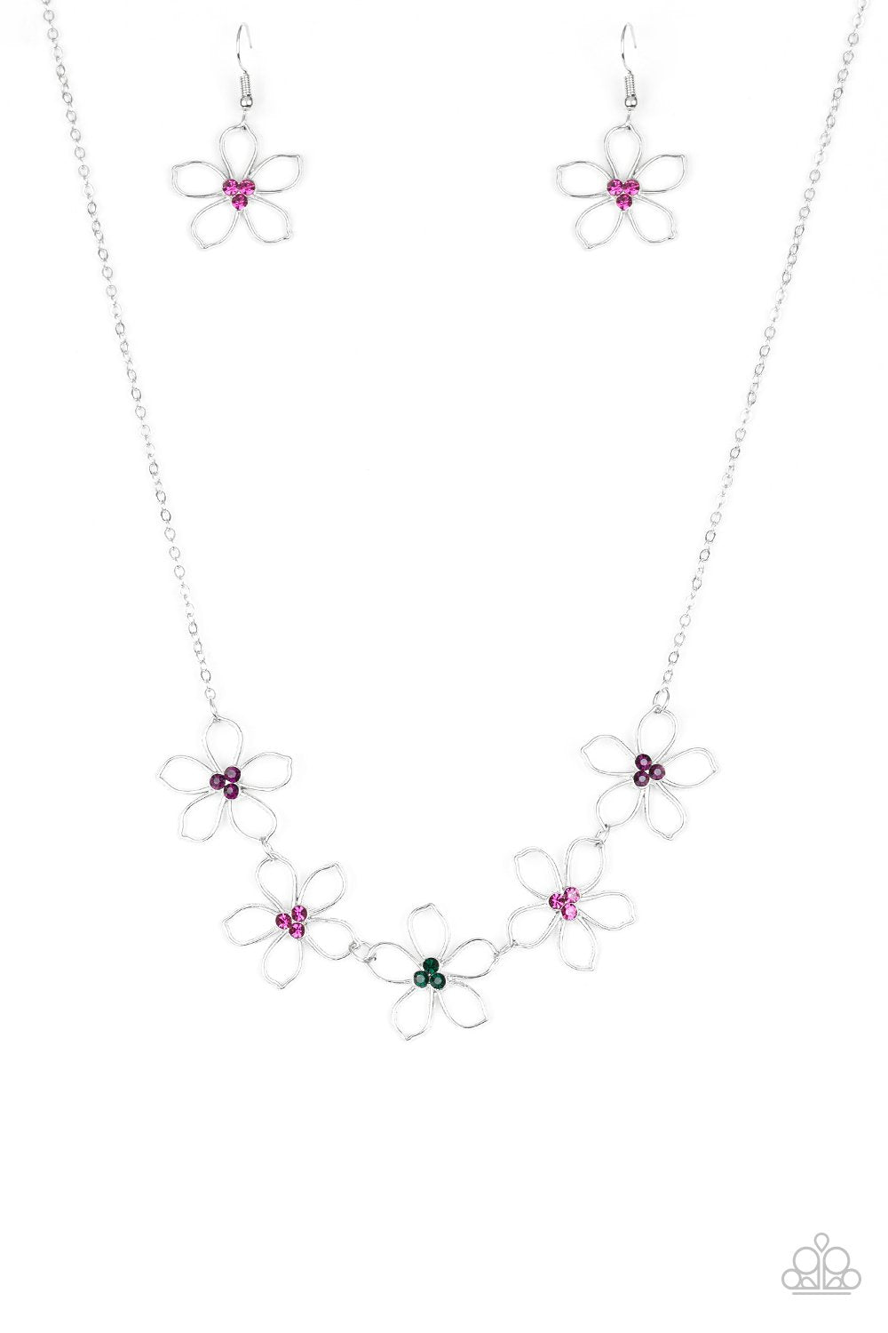 Hoppin Hibiscus Multi Necklace Paparazzi N0288