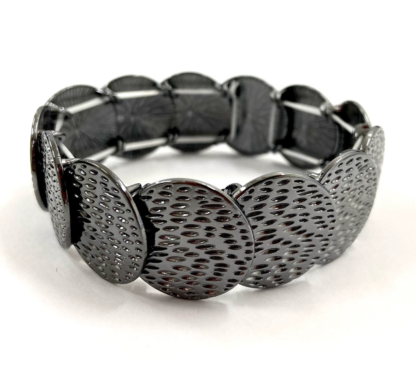 Radioactive Reflections - Black Stretch Bracelet Exclusive Paparazzi B0764