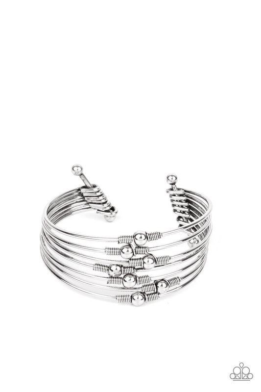 Industrial Intricacies Silver Bracelet Paparazzi B0131