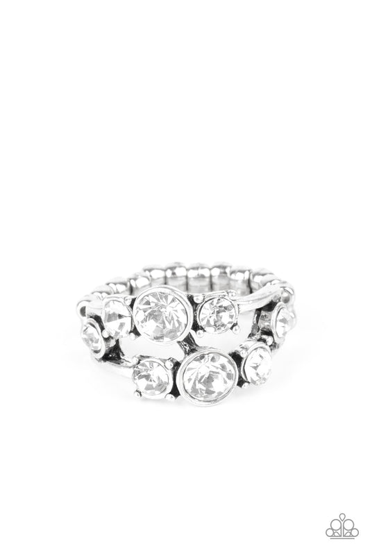Interstellar Fashion White Ring Paparazzi R0039