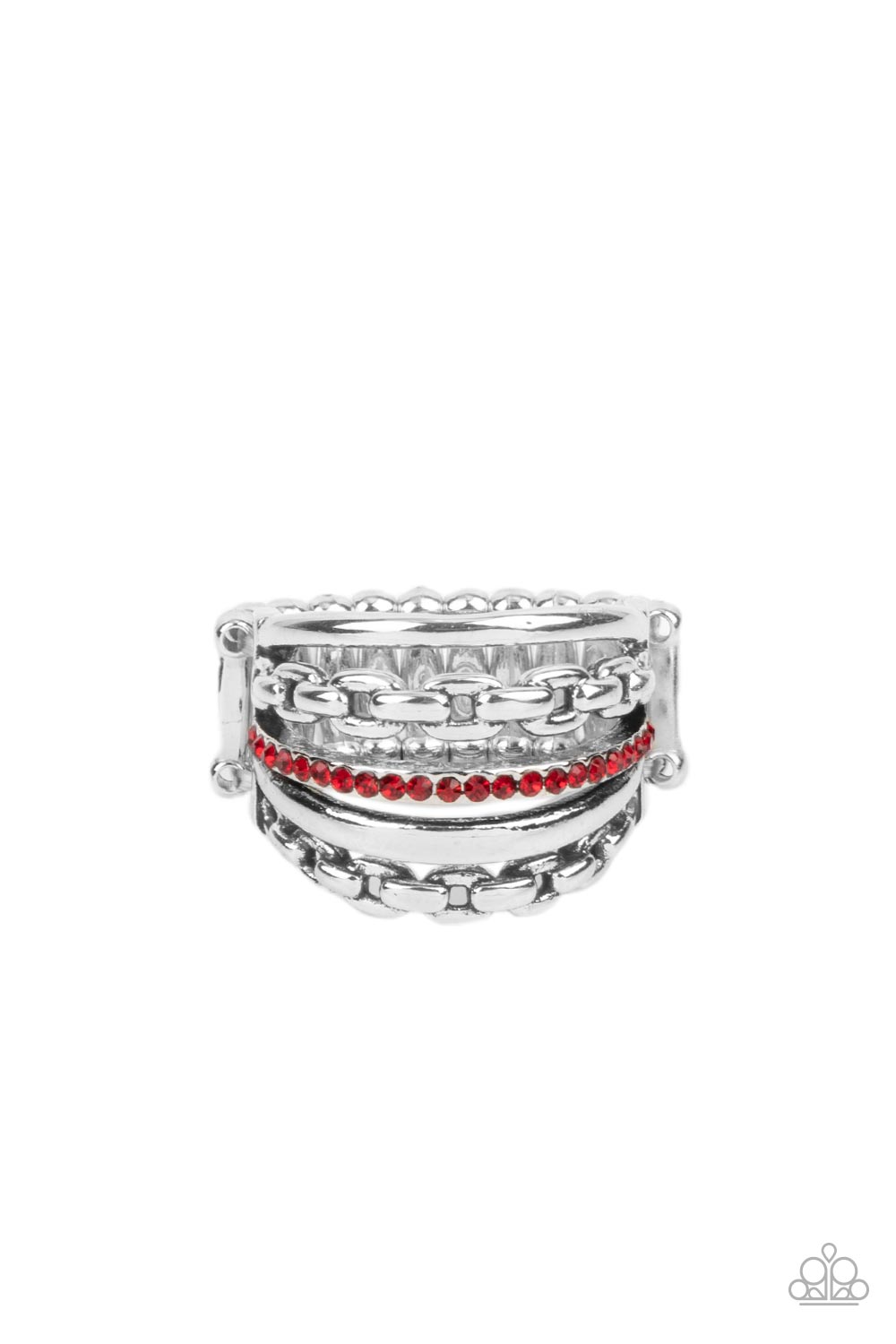 Link Out Loud Red Ring Paparazzi R0171