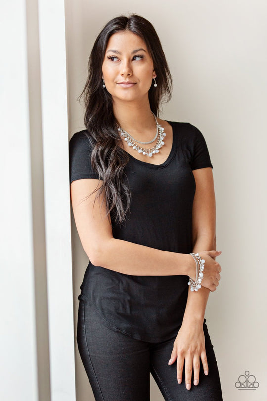 Let Me Sea White Bracelet Paparazzi B0047