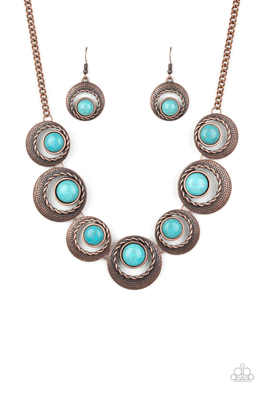 Lions Tigers and Bears Copper Santa Fe Style Necklace Paparazzi N0048