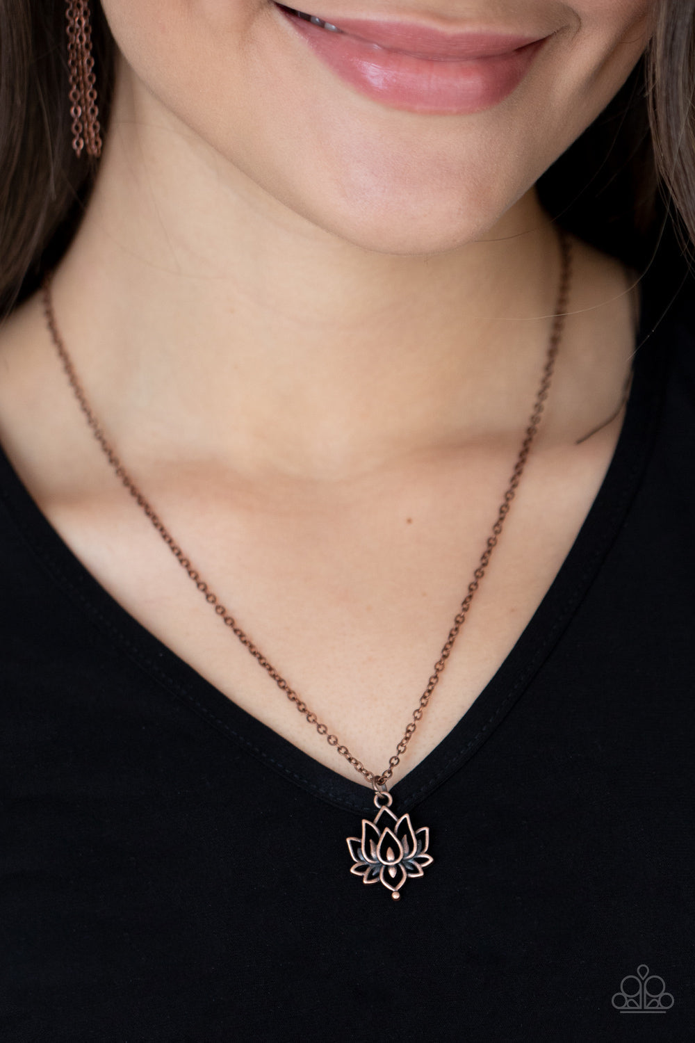 Lotus Retreat Copper Necklace Paparazzi N0311