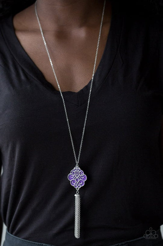 Malibu Mandala Purple Necklace Paparazzi N0059