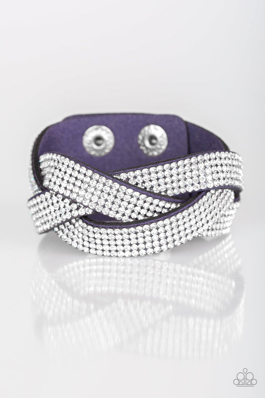 Nice Girls Finish Last Wrap Bracelet Blue Paparazzi B0004