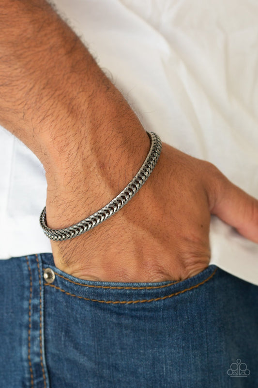 One Two Knockout Black Urban Bracelet Paparazzi B0259