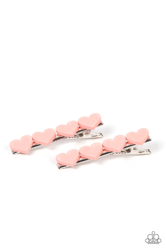 Sending You Love - Pink Single Hair Clip Paparazzi