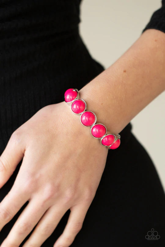 Pop,Drop, And Roll Pink Bracelet Paparazzi   B0171