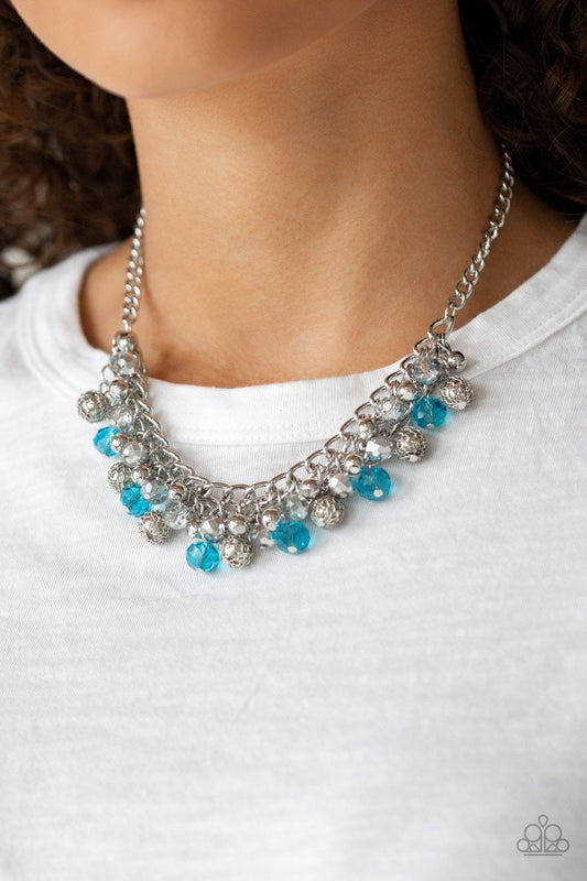 Party Spree Blue Necklace Paparazzi N0634