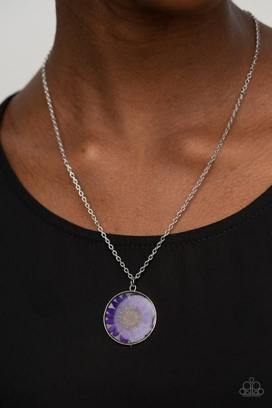 Prairie Promenade Purple Flower Necklace Paparazzi N0243