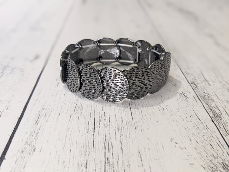 Radioactive Reflections - Black Stretch Bracelet Exclusive Paparazzi B0764