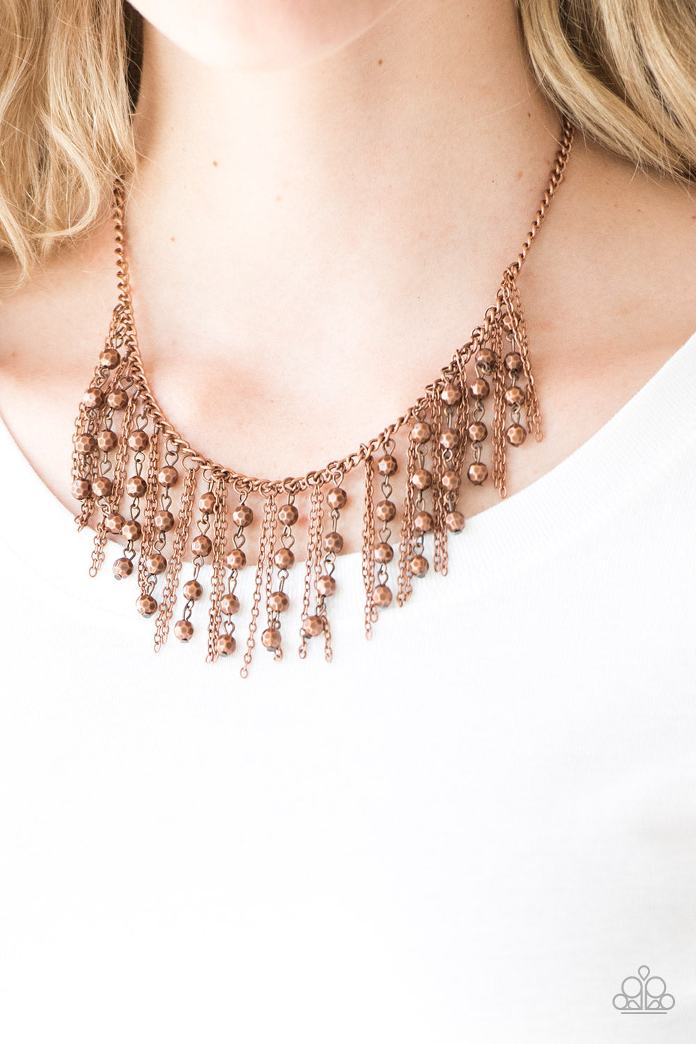 Rebel Remix Copper Necklace Paparazzi N0066