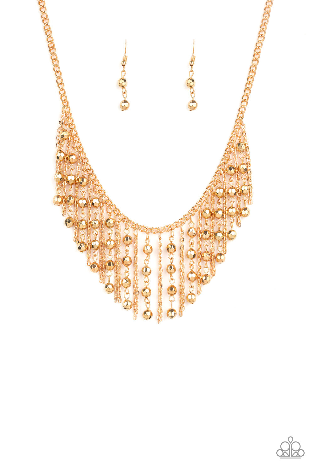 Rebel Remix Gold Necklace Paparazzi N0144