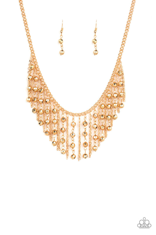Rebel Remix Gold Necklace Paparazzi N0144