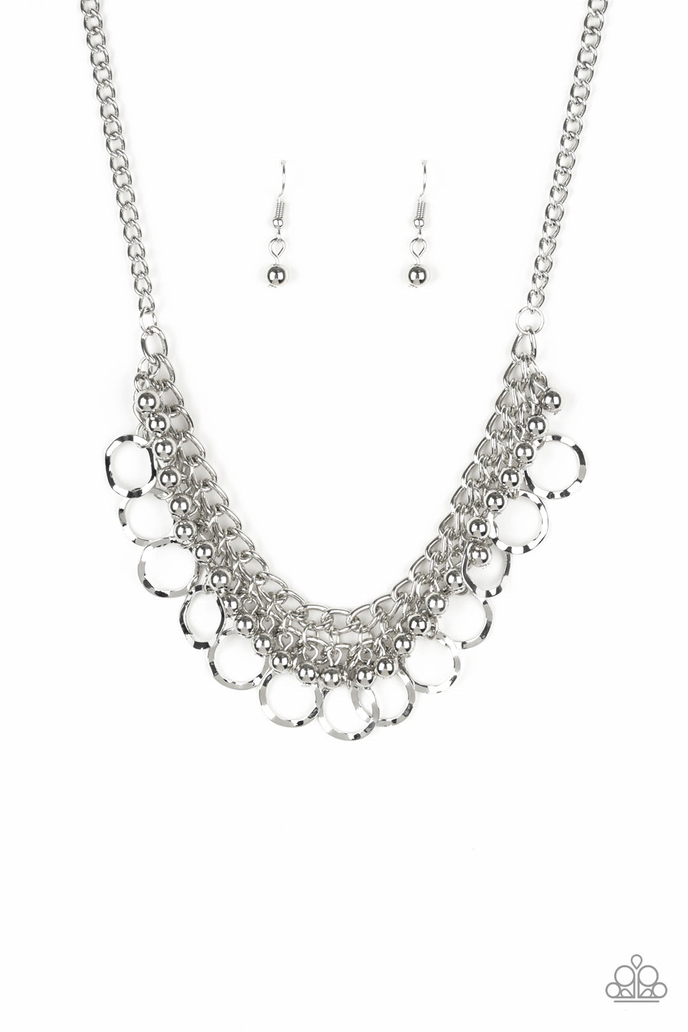 Ring Leader Radiance Silver Necklace Paparazzi N0635