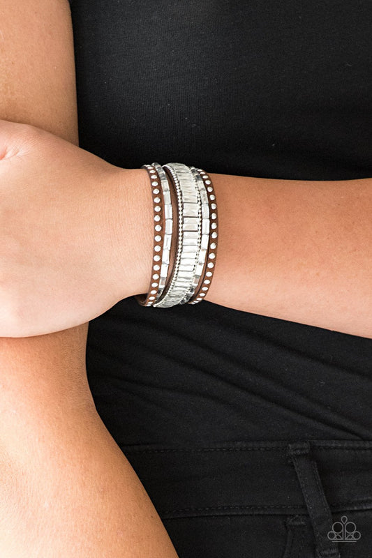 Rock Star Rocker Brown Urban Bracelet Paparazzi B0239