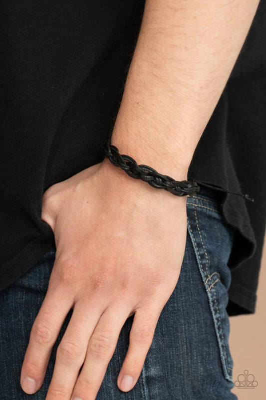 Rugged Adventure Black Urban Bracelet Paparazzi B0035