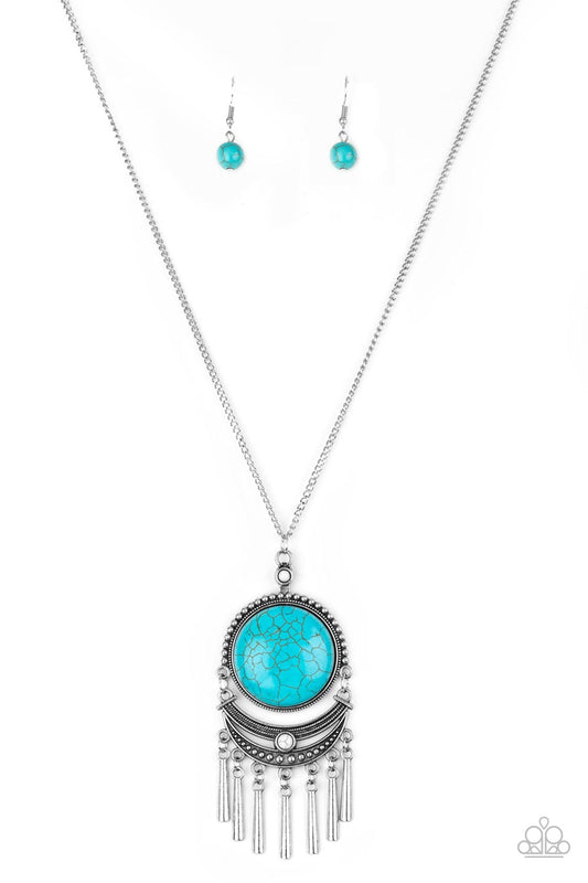 Rural Rustler Multi Cracked Stone Necklace Paparazzi   N0150