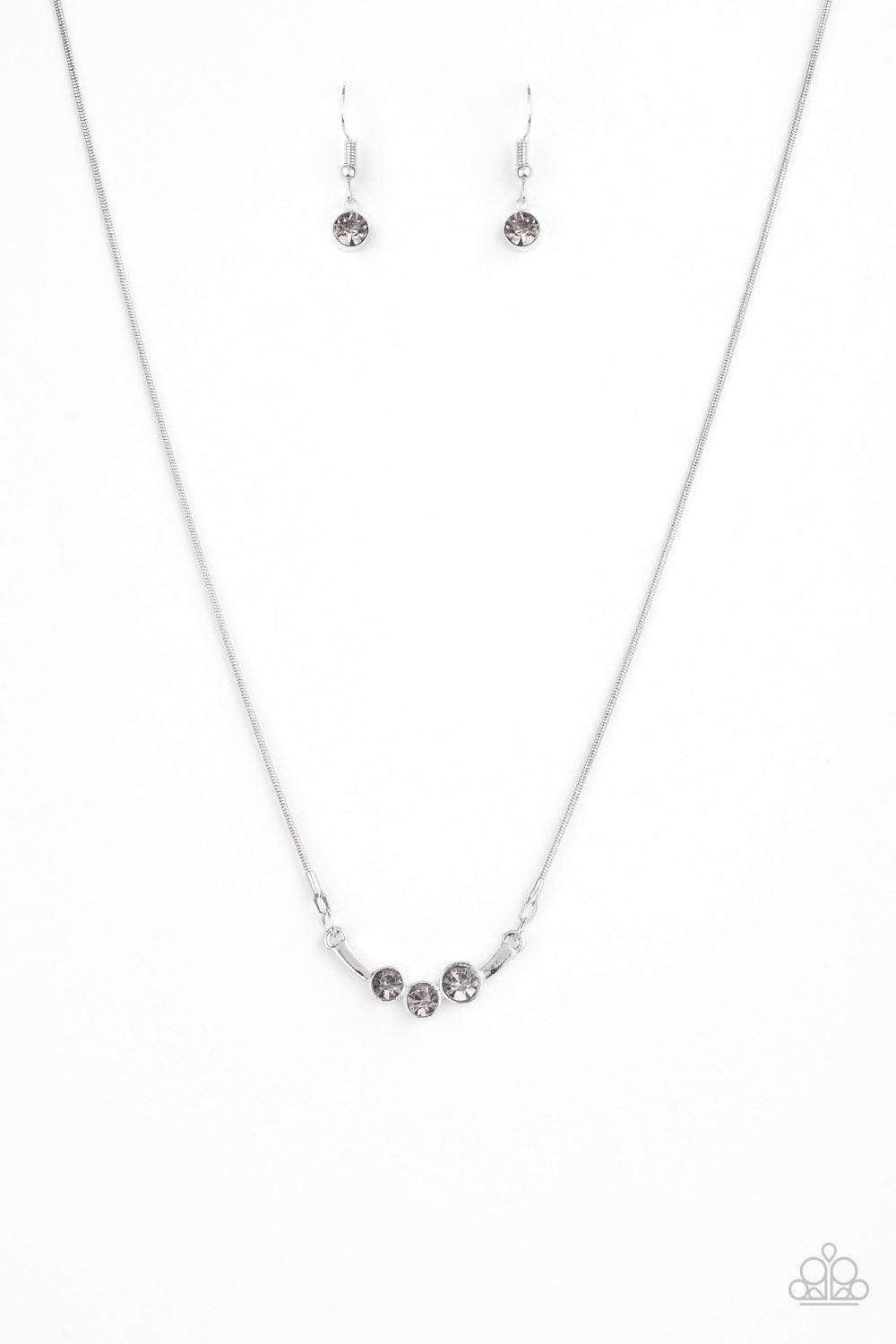 Sparkling Stargazer Silver Necklace Paparazzi N0181