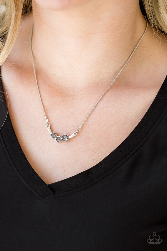 Sparkling Stargazer Silver Necklace Paparazzi N0181