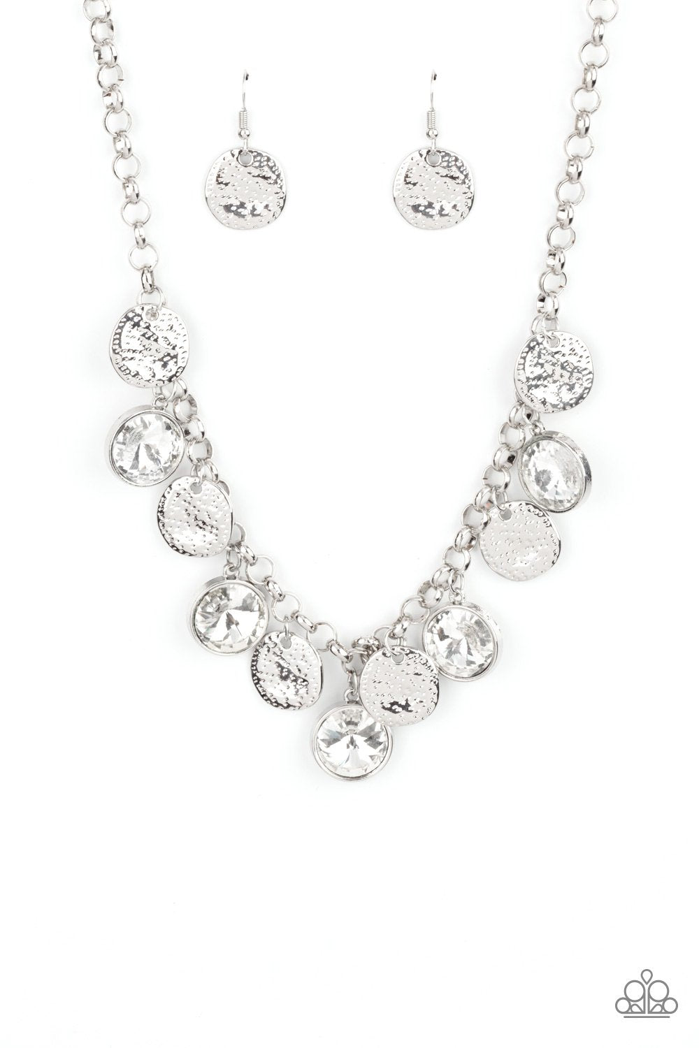Spot On Sparkle White Necklace N0318 Fall 2021