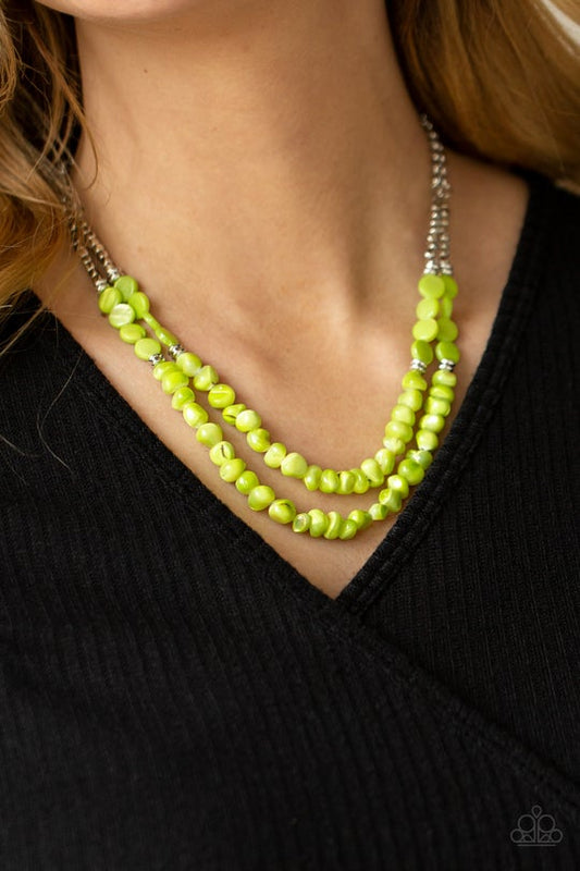 Staycation Status Green Necklace Paparazzi N0284