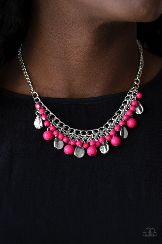 Summer Showdown Pink Necklace Paparazzi N0145