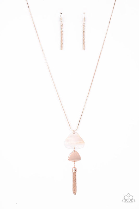 Tide You Over Rose Gold Necklace Paparazzi N0377