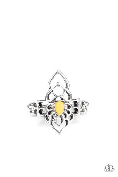 Taj Mahalo Yellow Ring Paparazzi R0049